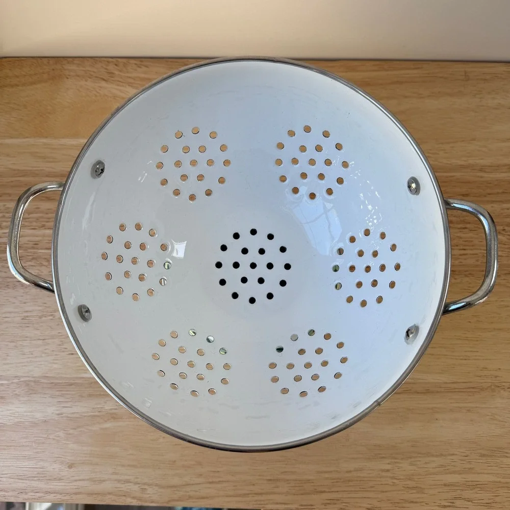 Villeroy & Boch Enamel Colander French Garden Fleurence Fruit Pattern